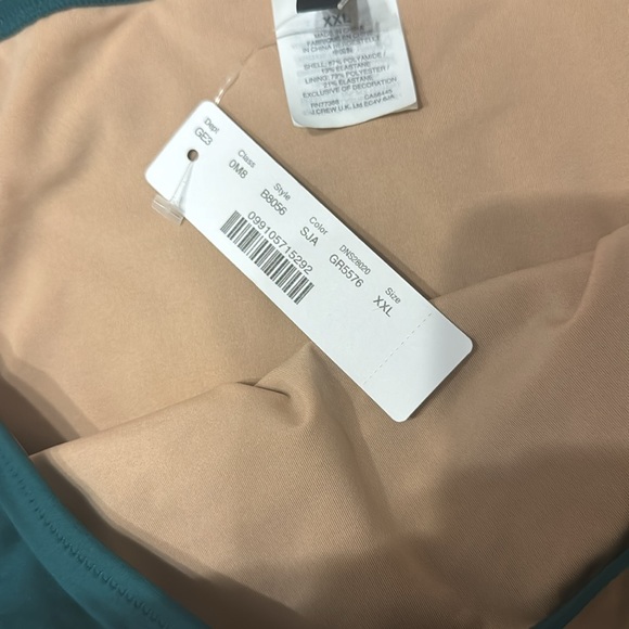 NWT J. Crew dark green blue teal swim bikini bottoms XXL - Picture 4 of 7